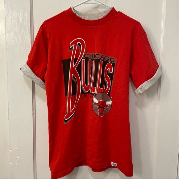 NBA Other - Vintage Chicago Bulls NBA Tee Shirt Faux Double Layer